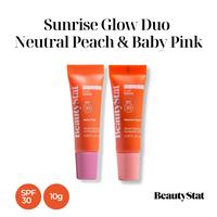Sunrise Glow Duo - Neutral Peach and Baby Pink