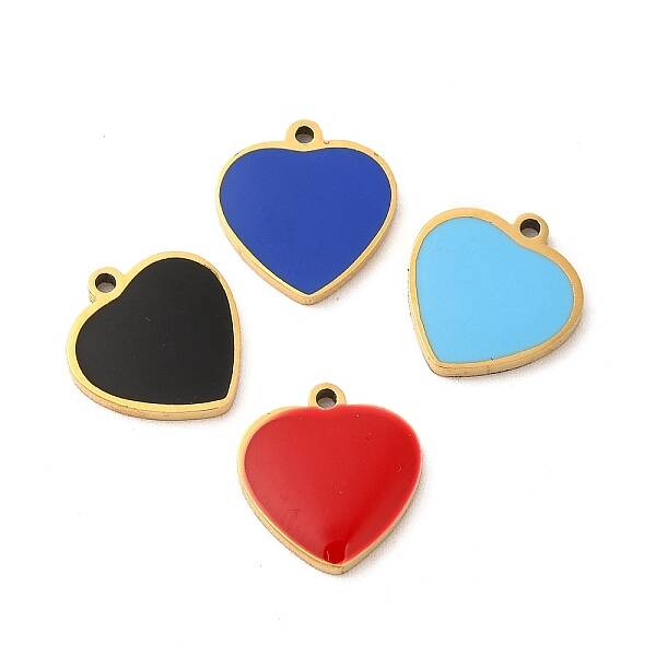 304 Stainless Steel Enamel Charms