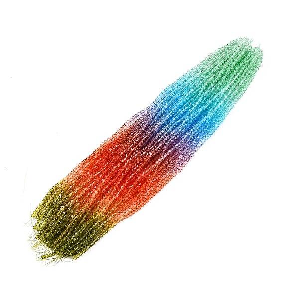 Gradient Color Baking Painted Glass Bead Strands