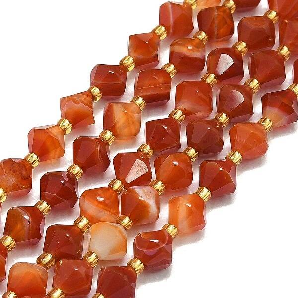 Natural Banded Agate Beads Strands