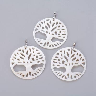 Natural White Shell Mother of Pearl Shell Pendants