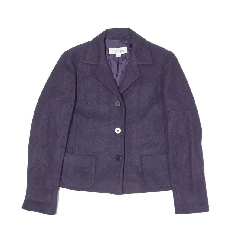 MAX MARA Womens Blazer Jacket Purple Wool UK 14