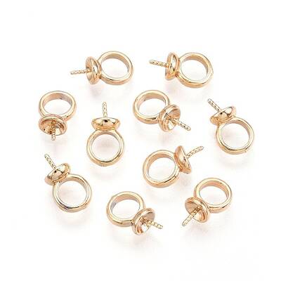 Brass Screw Eye Peg Bails Charms