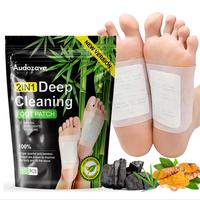 Foot Detox Patches for Stress Relief, Toxin Removal & Better Sleep | Natural Deep Cleansing Pads Treatment Herbal Ginger Bamb...