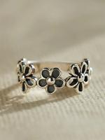 Fashion Flower Design Ring, Elegant Women's Accessories for Wedding & Engagement, Casual Jewelry for Party, Daily Decor, Tren...