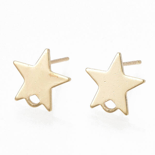 Brass Stud Earring Findings