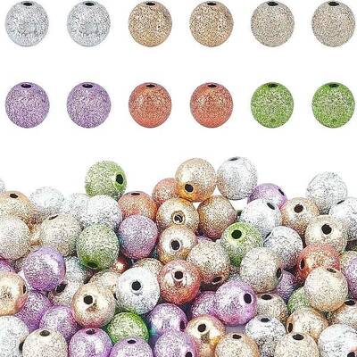 Spray Painted Acrylic Beads