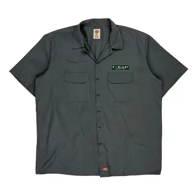 Flavored Vapes Dickies Short Sleeve Shirt - 2XL Grey Polyester Blend