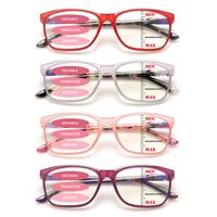 Progressive Multifocal Reading Glasses for Women Men, Anti Glare/Eyestrain Blue Light Blocking Computer Readers