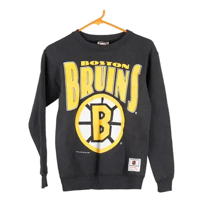 Age 10-12 Boston Bruins Nutmeg NHL Sweatshirt - Large Black Cotton Blend