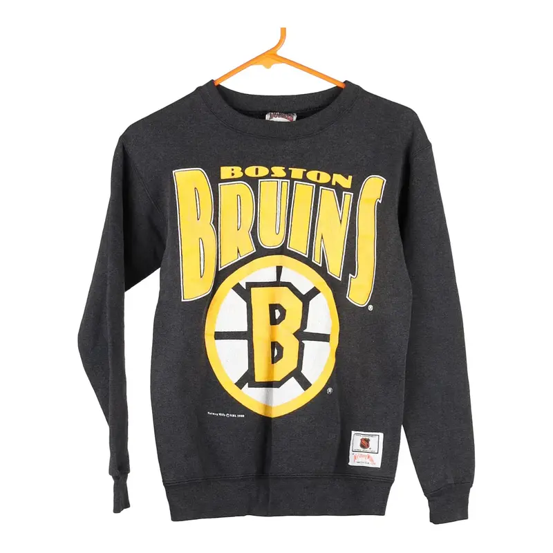 Age 10-12 Boston Bruins Nutmeg NHL Sweatshirt - Large Black Cotton Blend