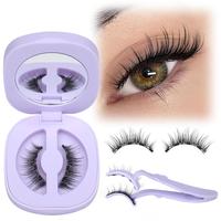 Magnetic Eyelashes with Applicator Reusable Magnetic Lashes No Glue Needed Magnetic Eyelashes without Eyeliner Cat Eye Natura...