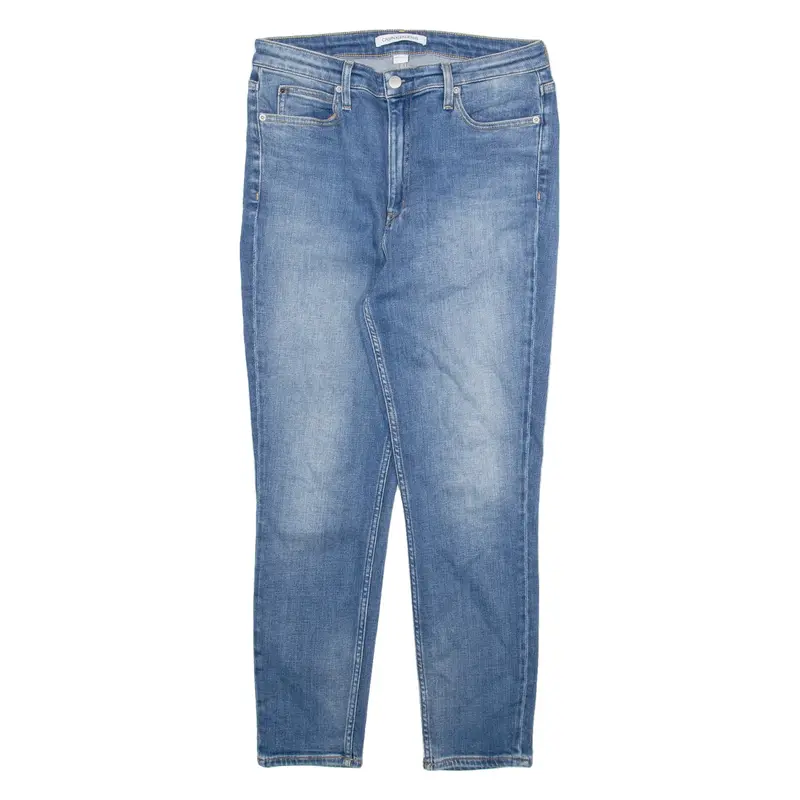 CALVIN KLEIN JEANS Womens Jeans Blue Slim Skinny Stone Wash W31 L26