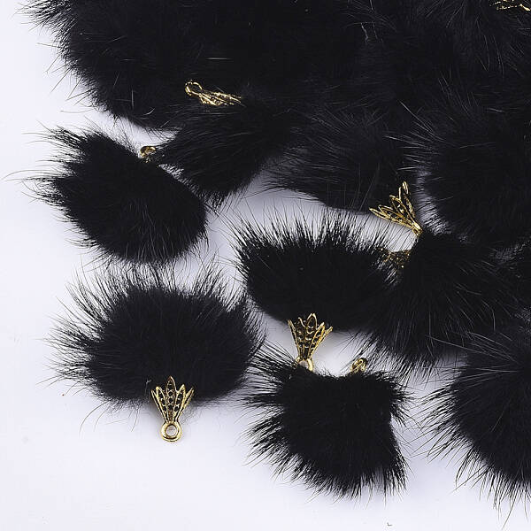 Faux Mink Fur Tassel Pendant Decorations