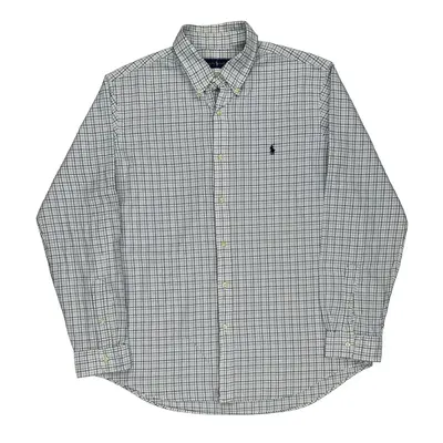 Ralph Lauren Checked Shirt - XL White Cotton