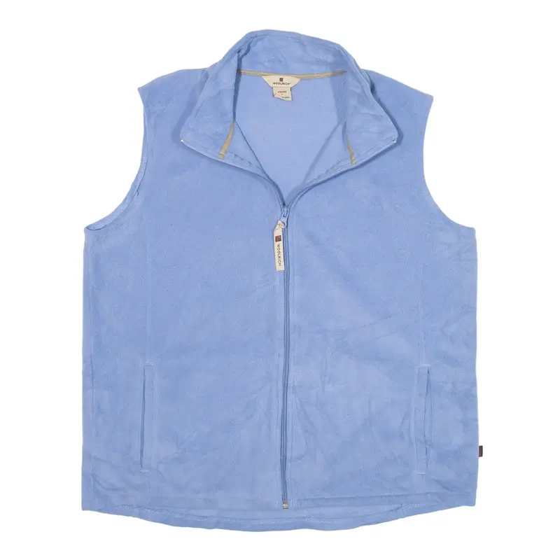 WOOLRICH Fleece Gilet Blue Womens L