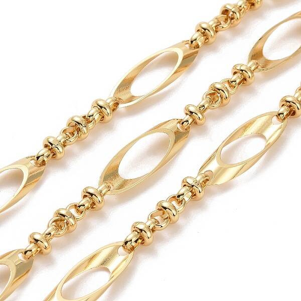 Brass Oval & Knot Link Chains