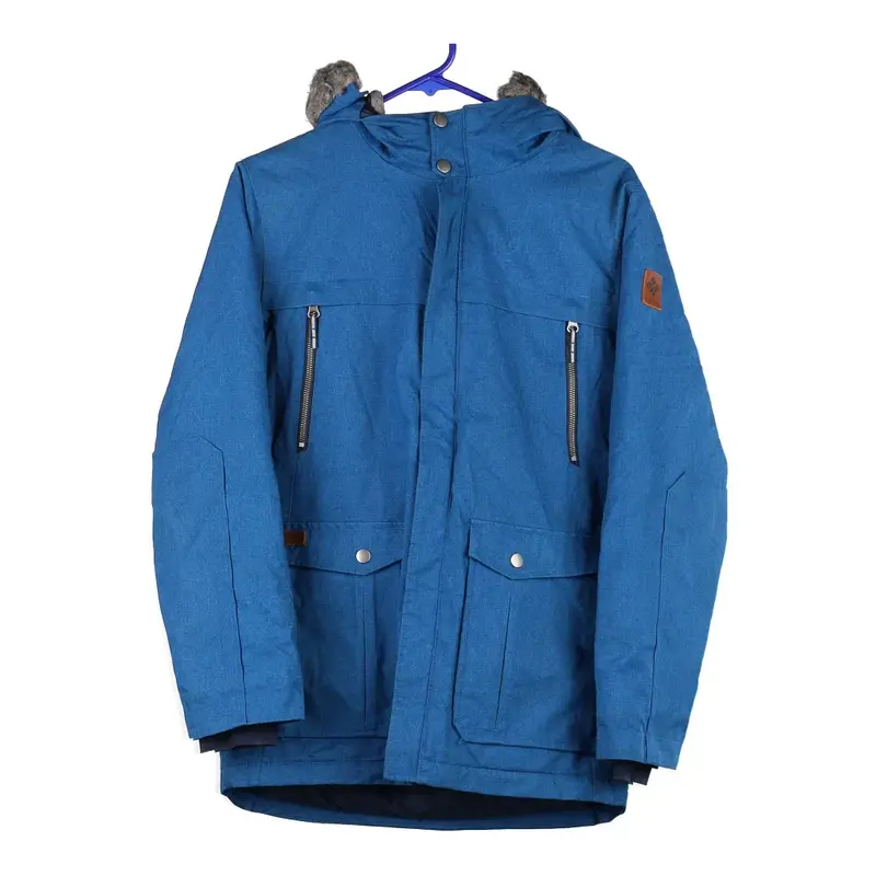 Age 13-14 Columbia Jacket - Large Blue Polyester