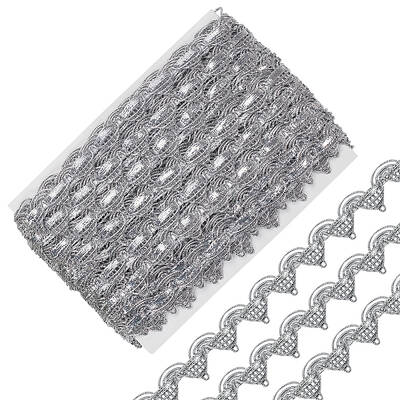 10 Yards Polyester Braided Metallic Lace Trim