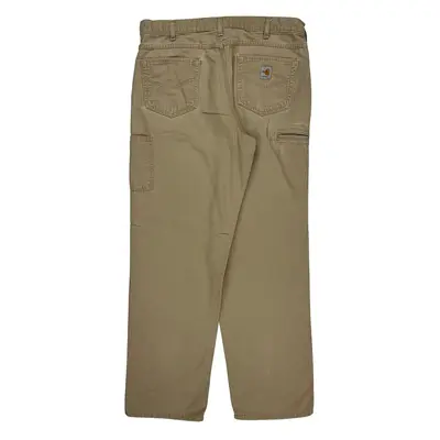 Carhartt Cargo Trousers - 38W 34L Beige Cotton Blend