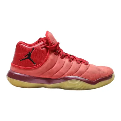 AIR JORDAN High Top Trainers Red Leather Mens UK 10