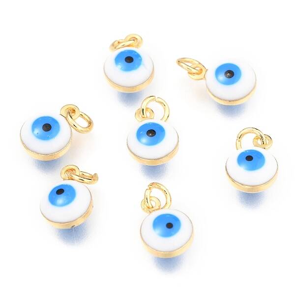 Brass Enamel Beads