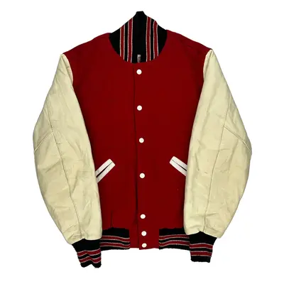 Blaine Carmichael Sports Varsity Jacket - Small White Wool Blend