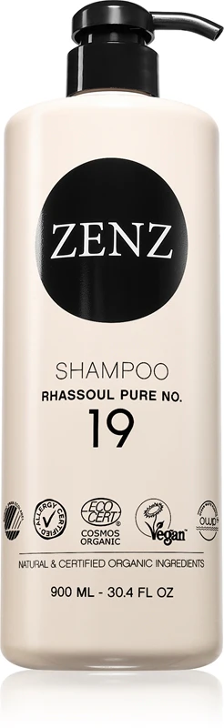 ZENZ Organic Rhassoul Pure No. 19 Moisturizing Shampoo with Conditioning Effect 900 ml