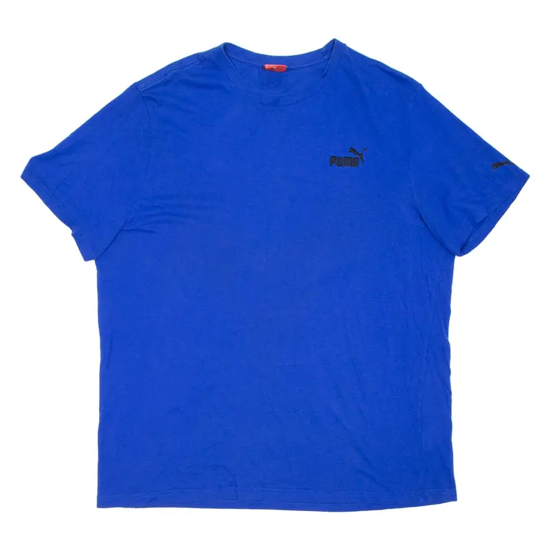 PUMA Mens T-Shirt Blue XL
