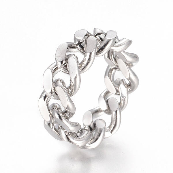Tarnish Resistant Unisex 304 Stainless Steel Rings