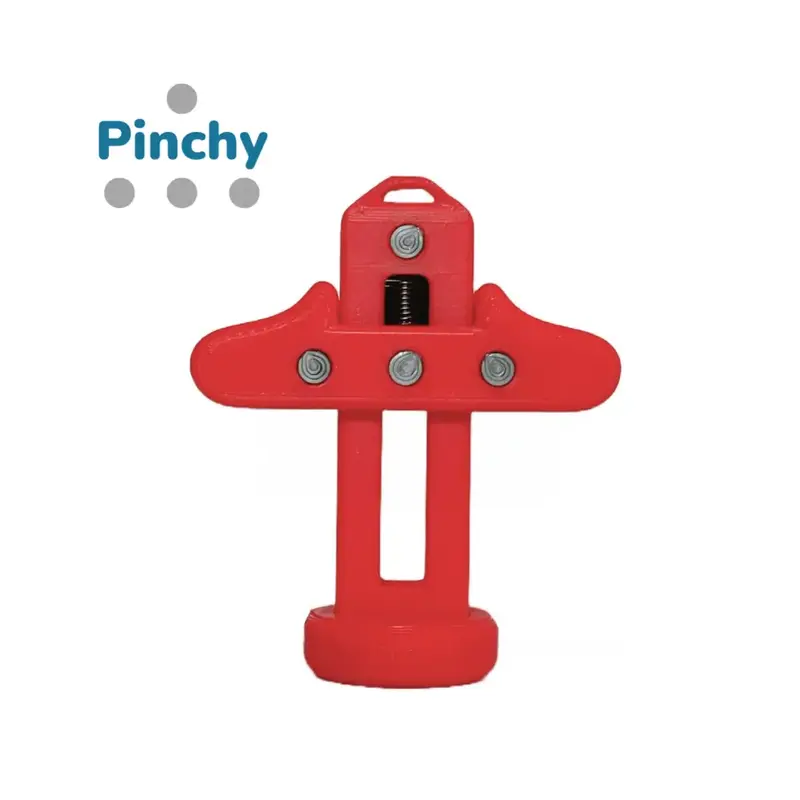 Pinchy: The Silent Fidget Pincher Stress Toy for Anxiety, Focus, ADHD, ASD - 3D Printed in USA, Portable Design with Keychain...