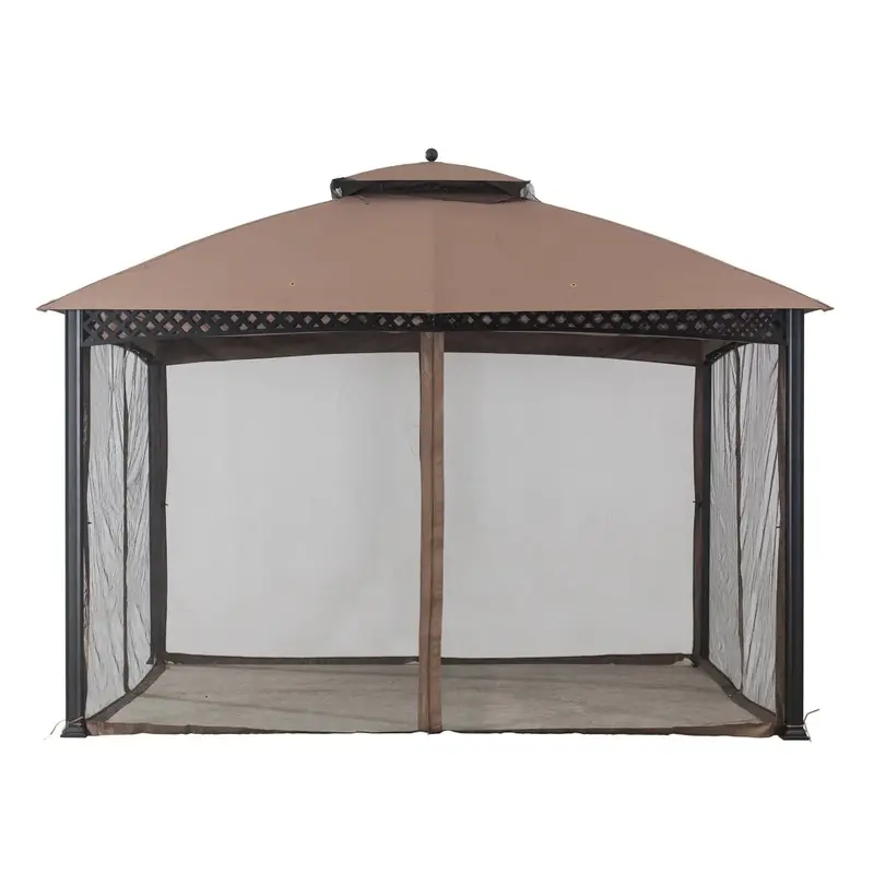 SUNJOY Brown+Khaki Replacement Mosquito Netting For Windsor Gazebo (10X12 Ft) L-GZ717PST-C Sold At Big Lots