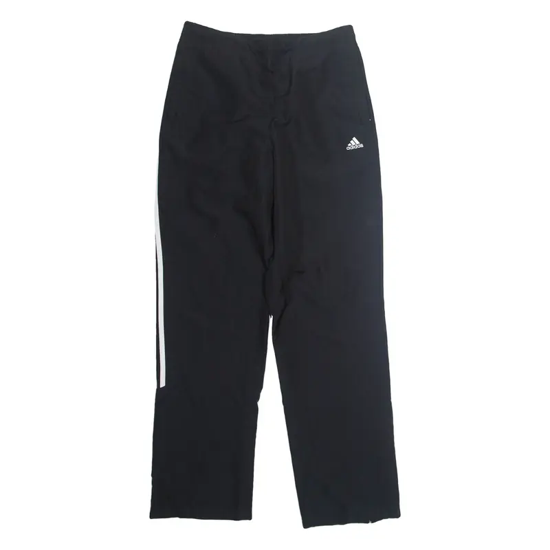 ADIDAS Womens Track Pants Black Straight UK 10 W28 L30