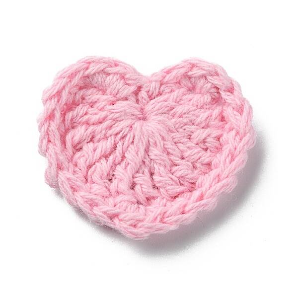 Heart Handmade Crochet Cotton Ornament Accessories