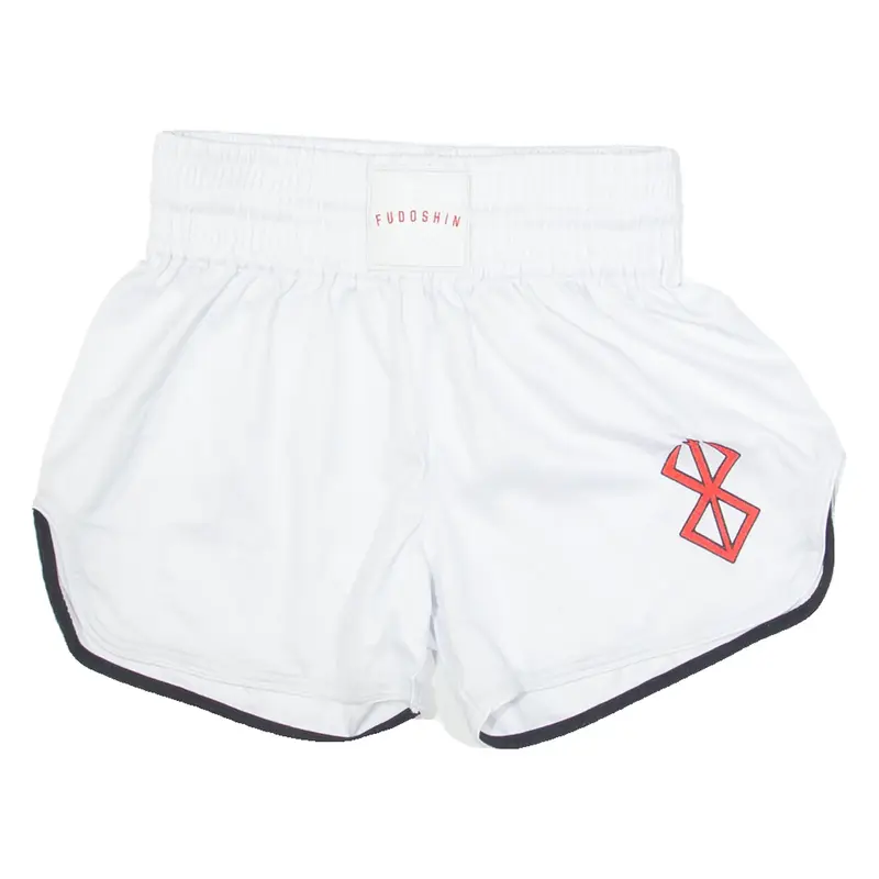 FUDOSHIN Boxing Mens Sports Shorts White Relaxed S W26