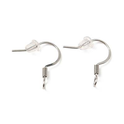 Tarnish Resistant 316 Surgical Stainless Steel French Hooks with Coil