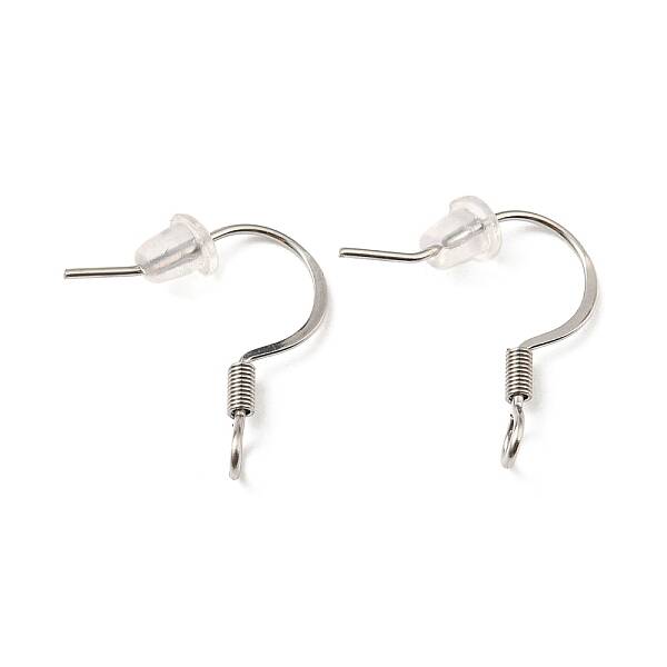 Tarnish Resistant 316 Surgical Stainless Steel French Hooks with Coil