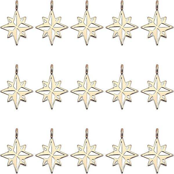 18Pcs Brass Charms