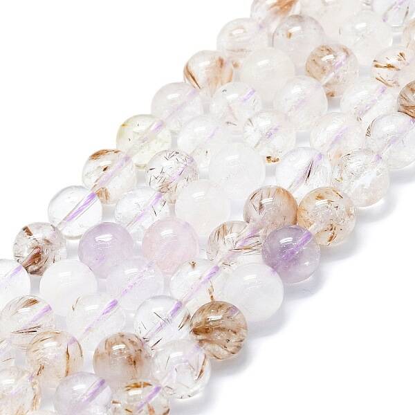 Natural Rutilated Quartz Beads Strands