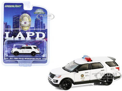 2017 Ford Police Interceptor Utility LAPD (Los Angeles Police Department) Bomb Detection K-9 Unit White Hobby Exclusive Serie...