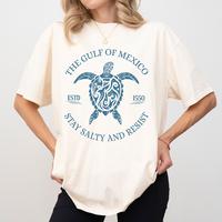 The Gulf Of Mexico Comfort Colors Shirt, Stay Salty And Resist T-shirt, Mexican Sea Turtle Graphic Tee, Gulf Of Mexico Since ...