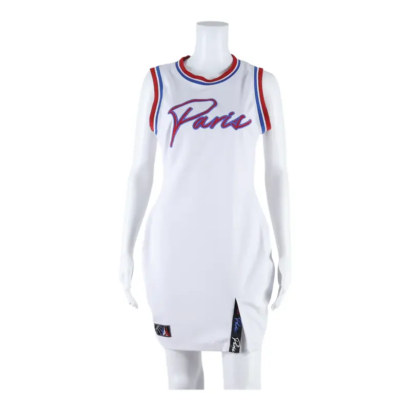 FB SISTER Paris Womens Bodycon Dress White Sleeveless Short L