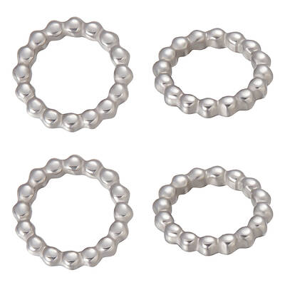 40Pcs 304 Stainless Steel Linking Rings