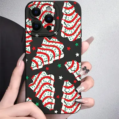 Christmas Themed Pattern Phone Case, Anti-drop Shockproof Phone Protective Cover, Phone Accessory Compatible with iPhone 6 7 ...