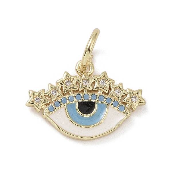 Real 18K Gold Plated Brass Micro Pave Cubic Zirconia Pendants