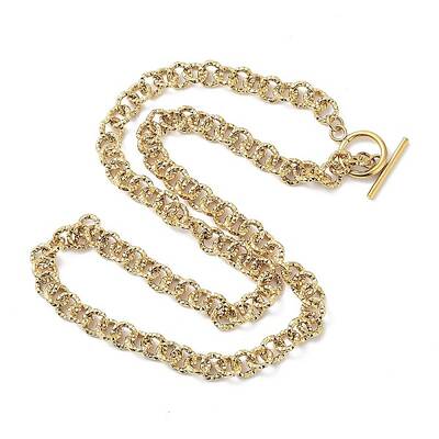 Ion Plating(IP) 304 Stainless Steel Rolo Chain Necklace