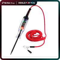 Heavy Duty 5V-90V Digital LED Circuit Tester, Auto Bidirectional Light Tester, Electrical Voltage Tester with Extended Spring...