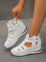 Fashionable Solid Color Platform Sandals, Casual Comfortable Sandals for Summer, Female All-match Round Toe Sandals for Daily...