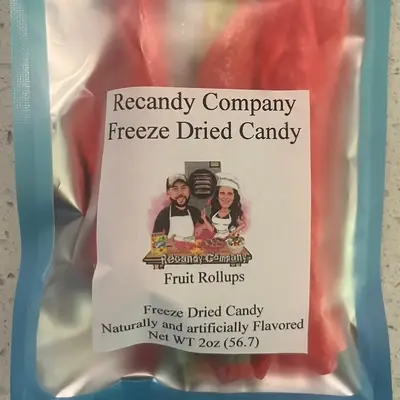 Freeze dried fruit rollers