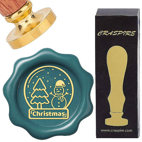 Brass Wax Seal Stamps with Wood Handle
